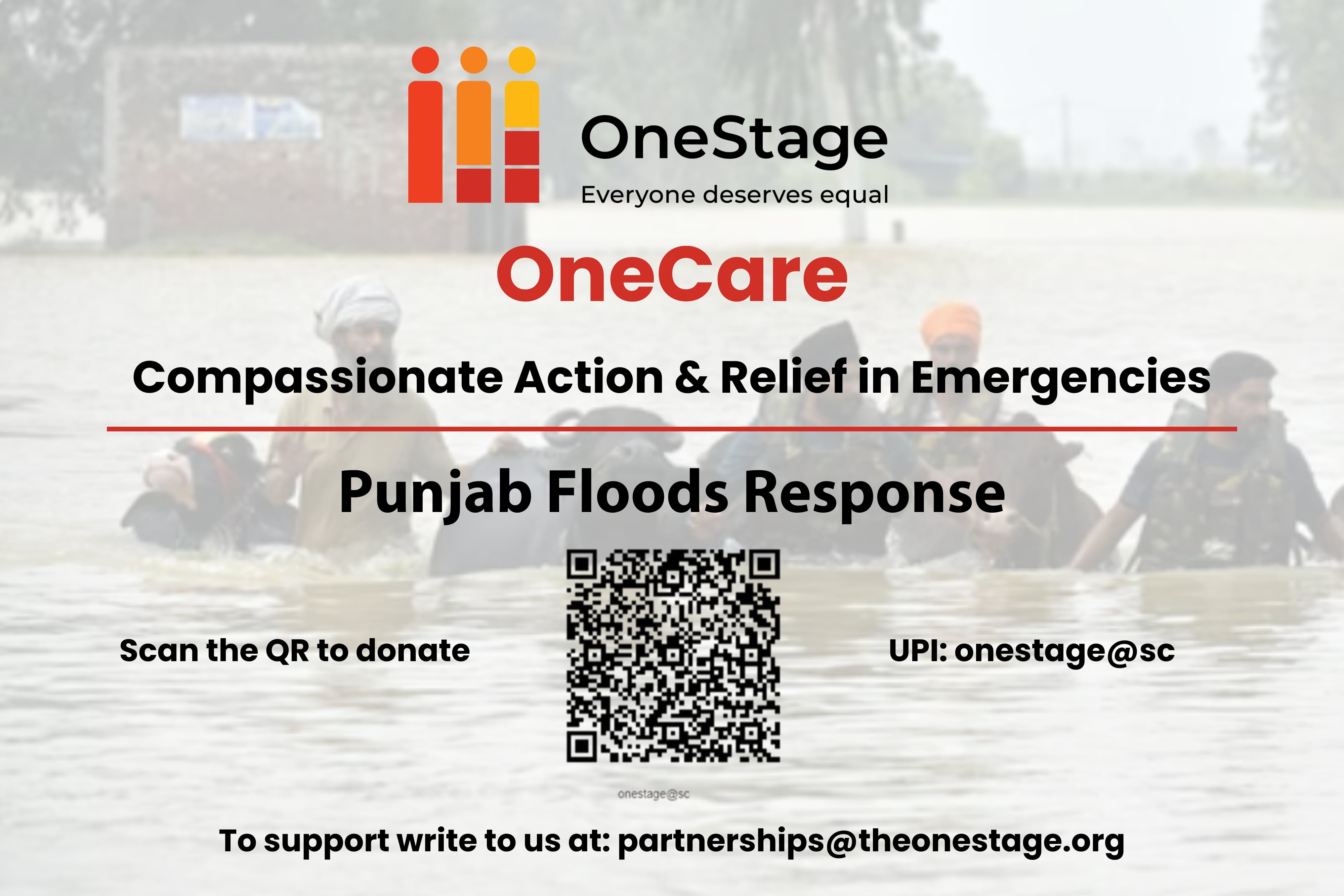 Punjab Floods 2025: Families Need Us Now Banner